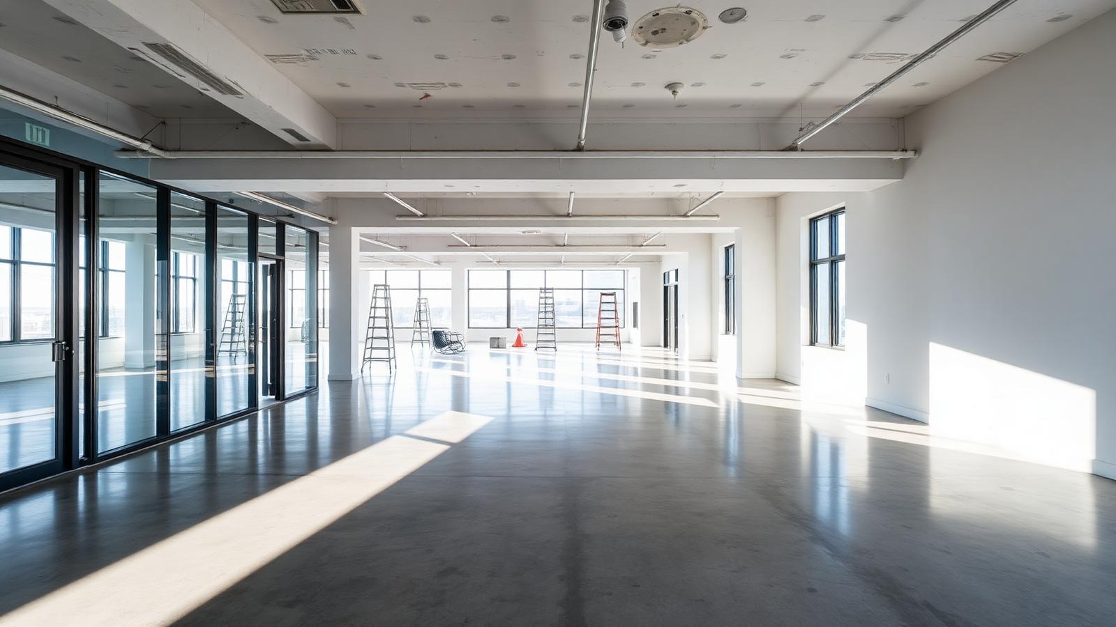 Post-construction commercial interior